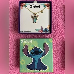 Disney Stitch Necklace Jewelry NIB